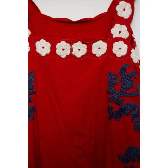 Sea New York Catrine Applique Tank Dress in Red Size XS - Picture 8 of 10